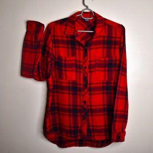 Red Flannel with "wild" Logo Size S